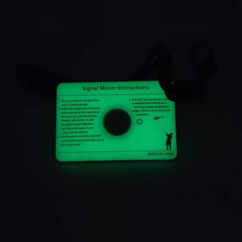 Rectangular Emergency Mirror M - Signal Mirror Rescue ulasan dan harga