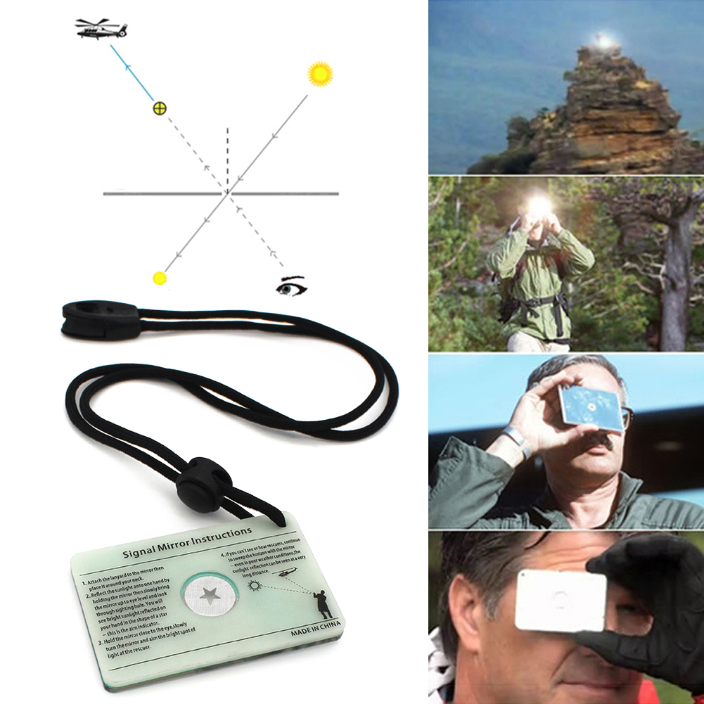 Signal Mirror Traval Hiking Ac - Signal Mirror Rescue ulasan dan harga