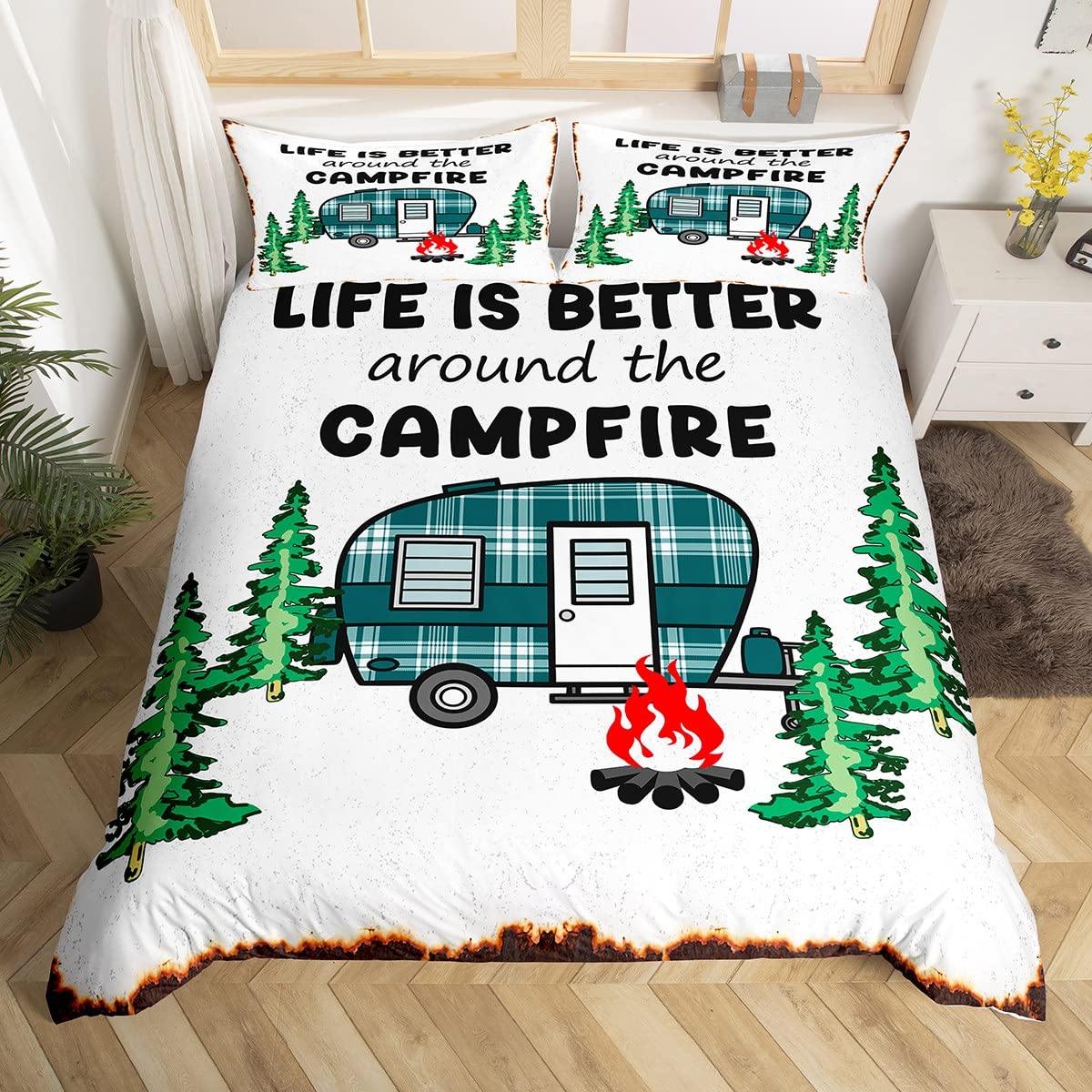 Happy Camping Duvet Cover Camp - Outdoor Adventure America ulasan dan harga