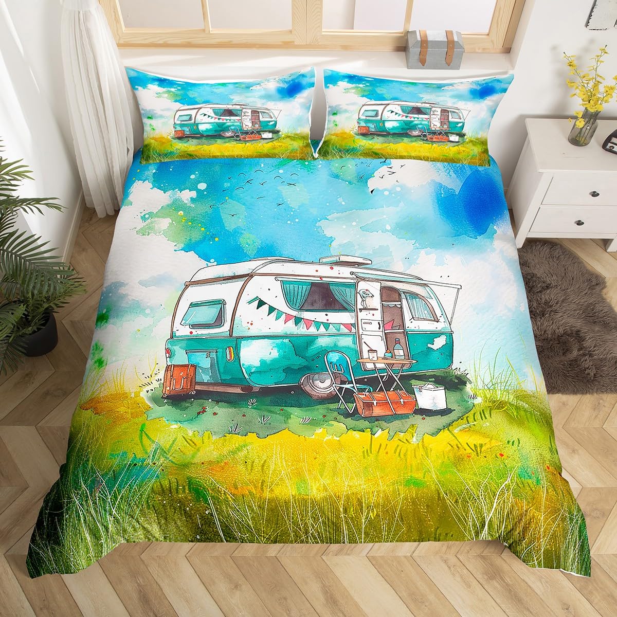 Happy Camping Duvet Cover Camp - Outdoor Adventure America ulasan dan harga