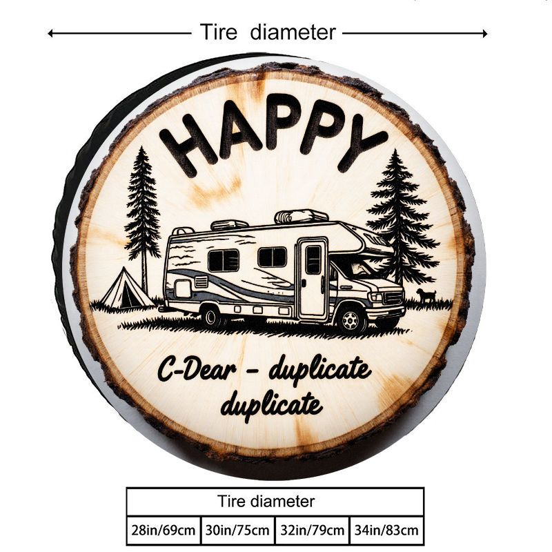 HAPPY RV Camping Theme Polyest - Outdoor Adventure And Travel ulasan dan harga