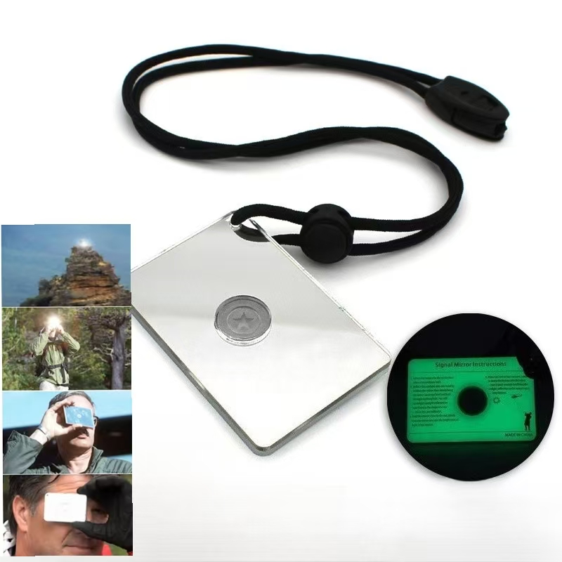 Rectangular Emergency Mirror M - Signal Mirror Rescue ulasan dan harga