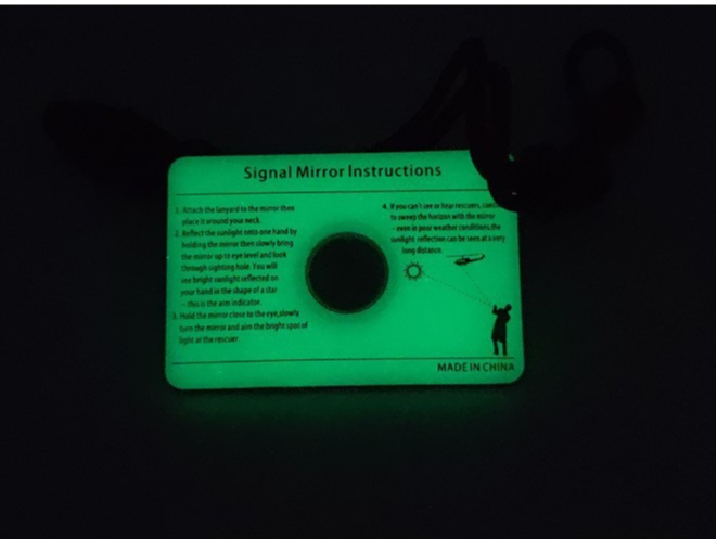 Rectangular Emergency Mirror M - Signal Mirror Rescue ulasan dan harga